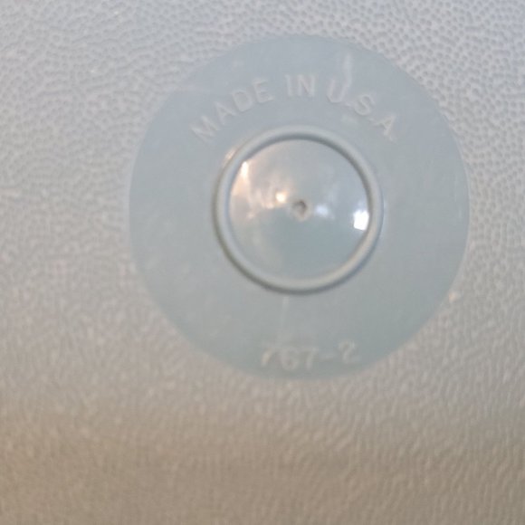 Tupperware Tuppercraft 767 Storage Container Light Blue 2 Piece Missing Tray - Picture 6 of 6